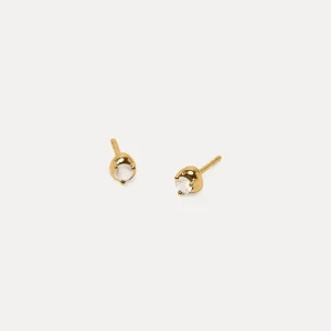 Online STILNEST Mondstein Stone Fluid Ohrstecker Ohrringe