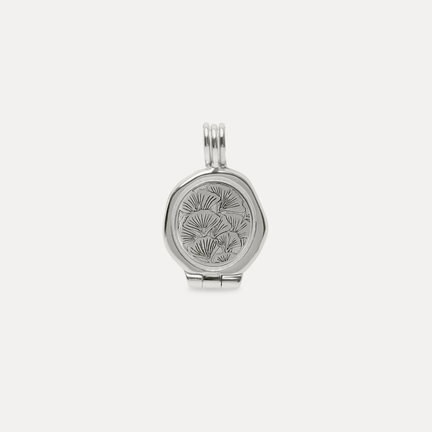 Sale STILNEST Nouveau Flower Seal Medaillon Kette