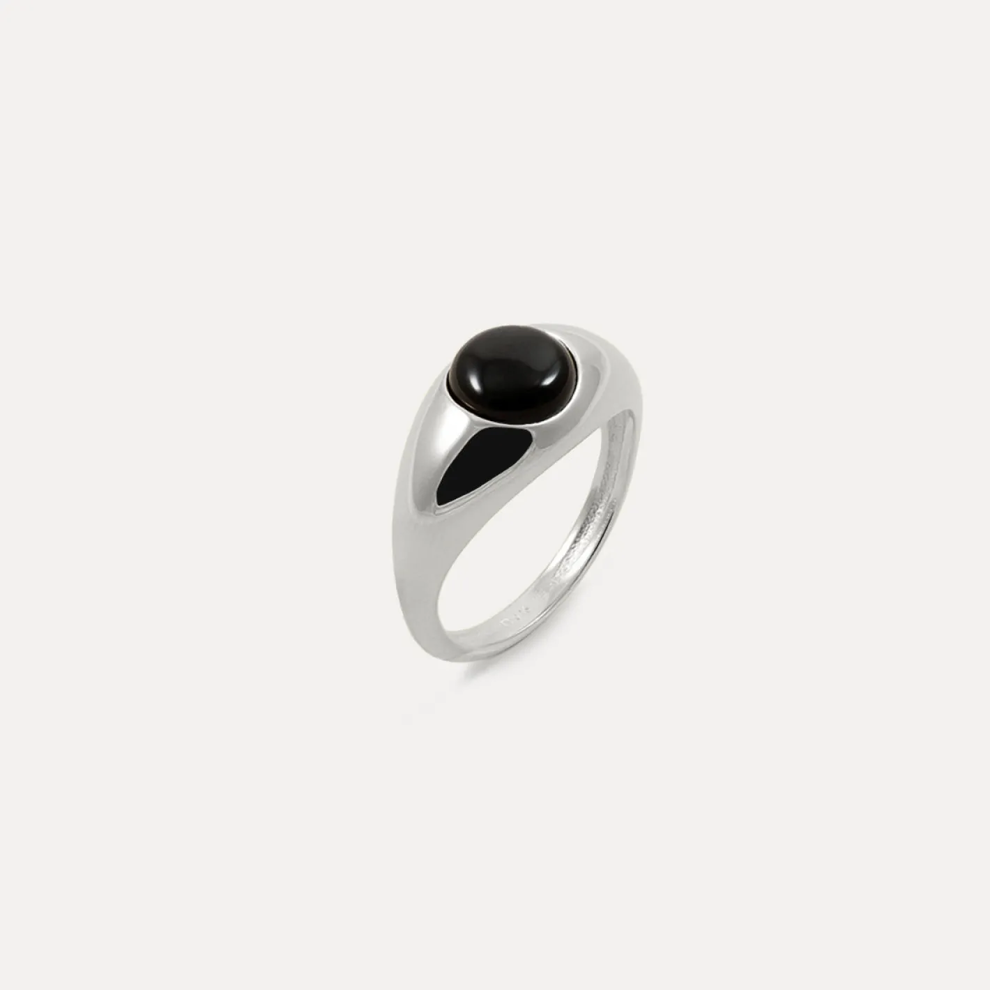 Cheap STILNEST Onyx Eden Pea Ring