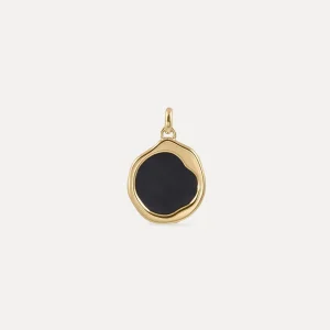 Fashion STILNEST Onyx Organic Anhänger | 585 Gold