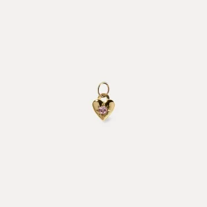 Discount STILNEST Rosa Turmalin Heart Anhänger | 585 Gold