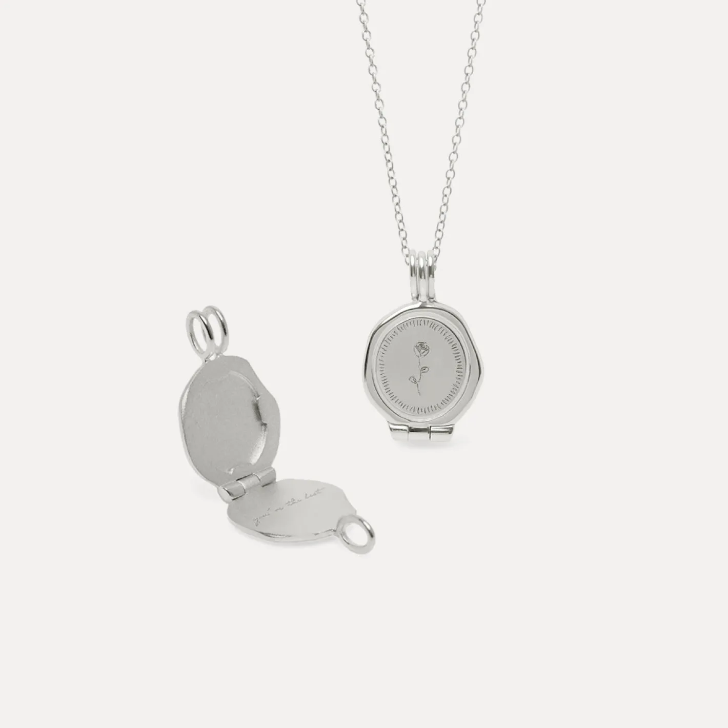 Best Sale STILNEST Rose Seal Medaillon Kette