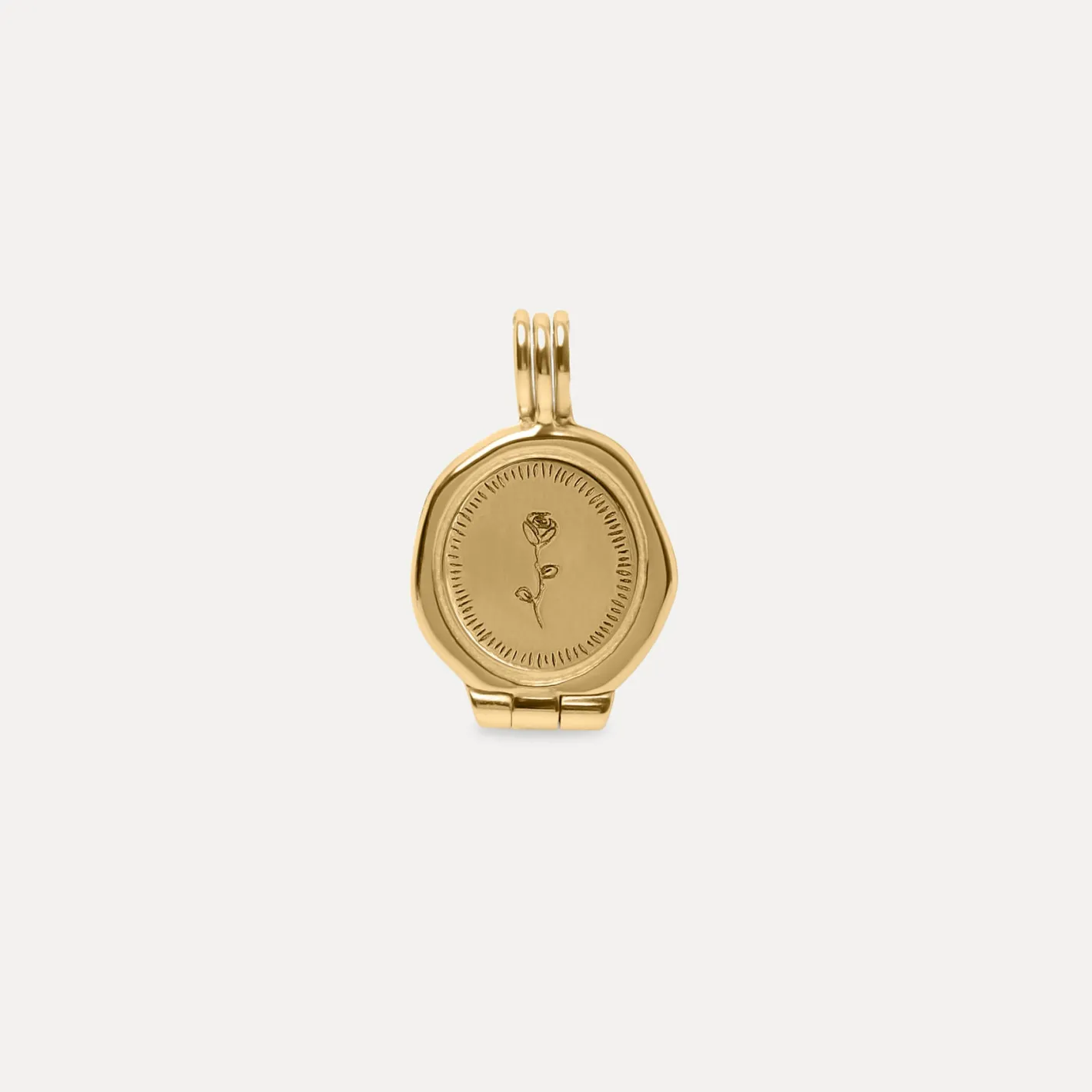 Best Sale STILNEST Rose Seal Medaillon Kette
