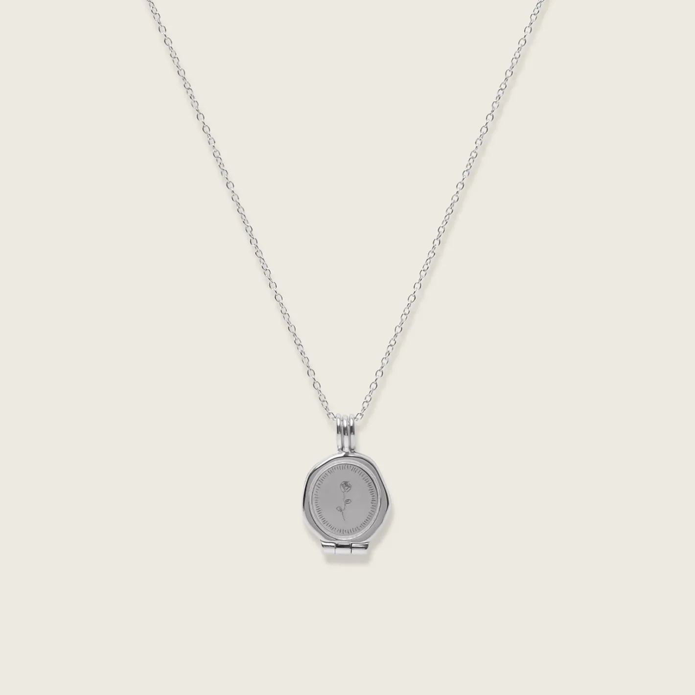 Best Sale STILNEST Rose Seal Medaillon Kette