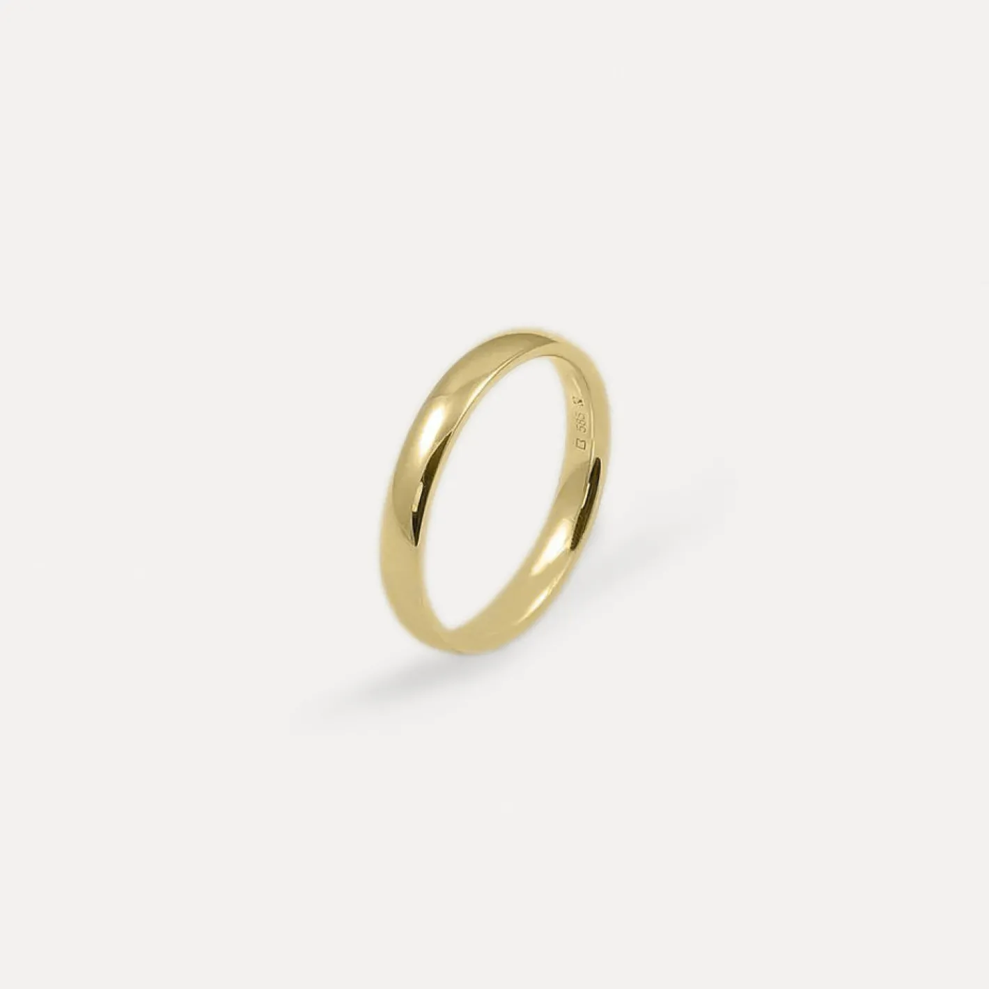 Best Sale STILNEST Round Fair Band | 585 Gold