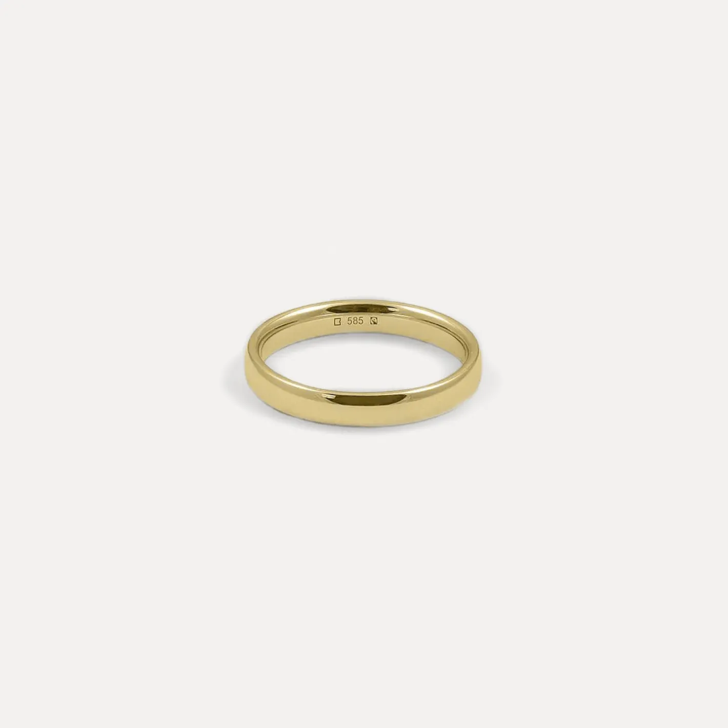 Best Sale STILNEST Round Fair Band | 585 Gold
