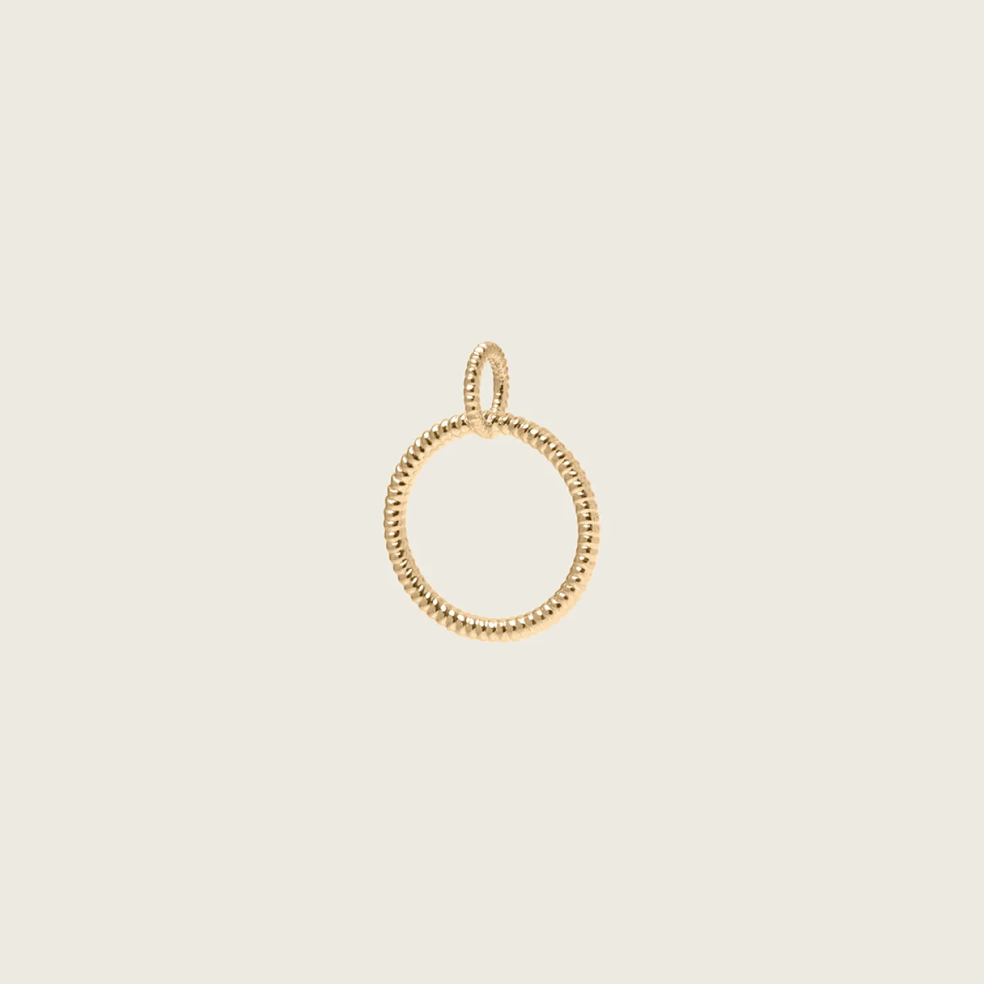 Shop STILNEST Snake Tail Circle Anhänger | 585 Gold