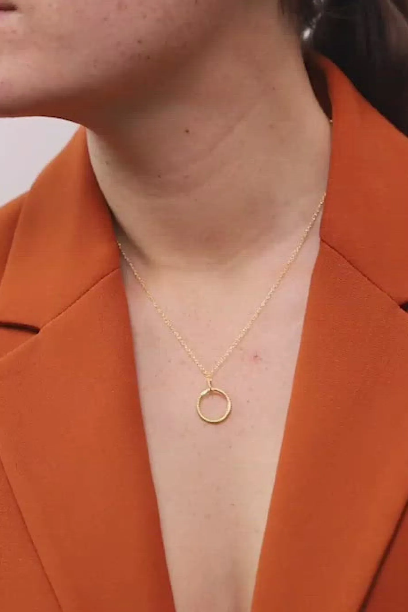 Online STILNEST Snake Tail Circle Kette | 585 Gold