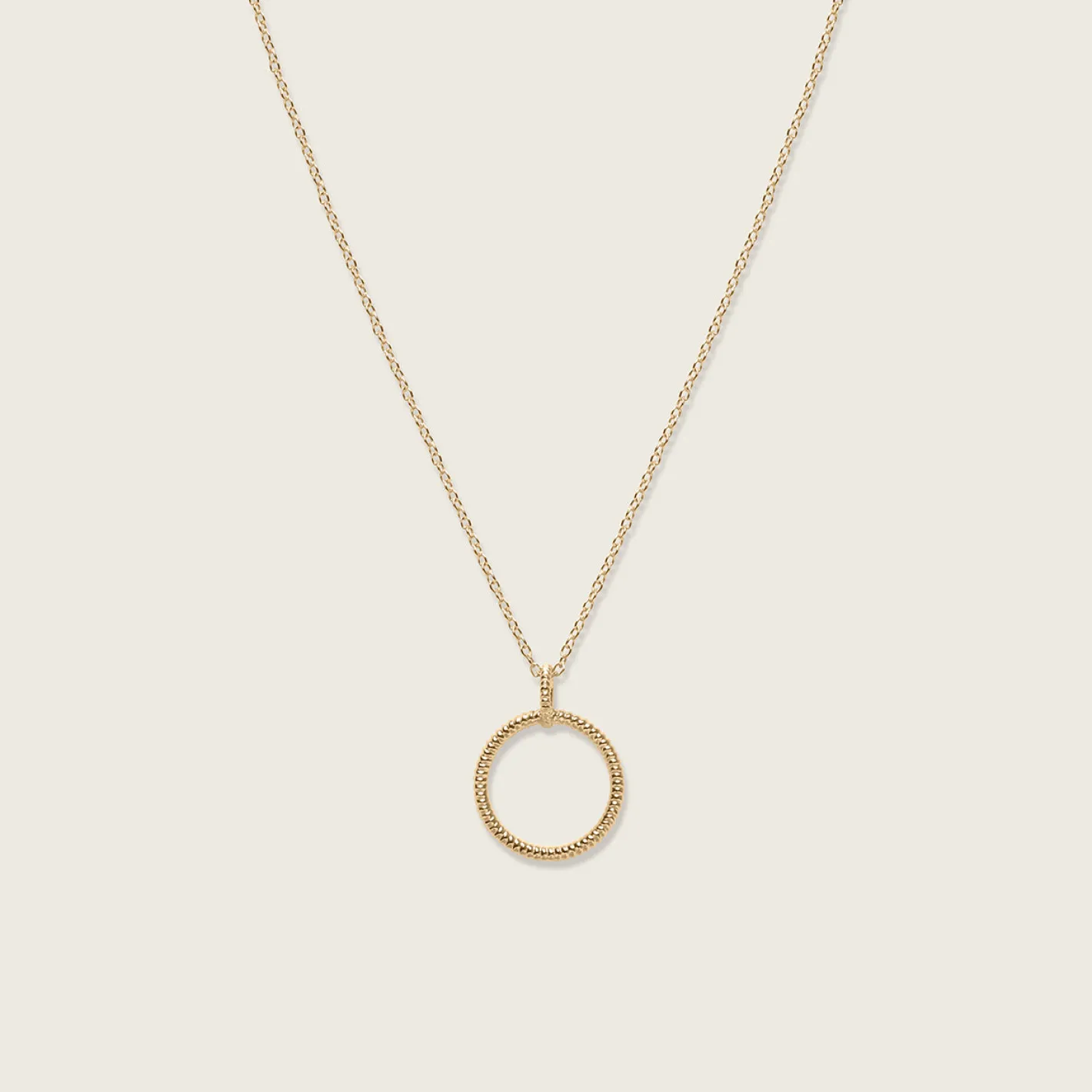 Online STILNEST Snake Tail Circle Kette | 585 Gold