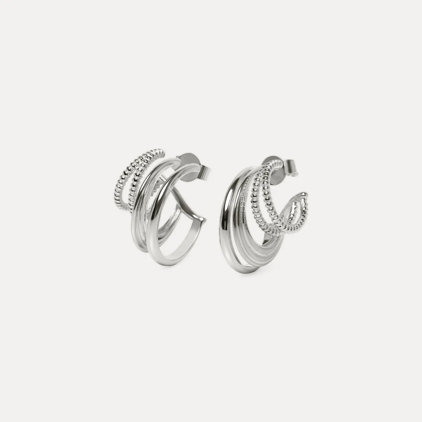 Flash Sale STILNEST Snake Tail Triple Creolen Ohrringe