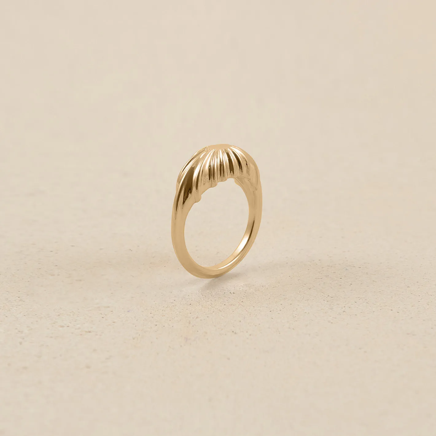Online STILNEST Solar Bombé Ring | 585 Gold