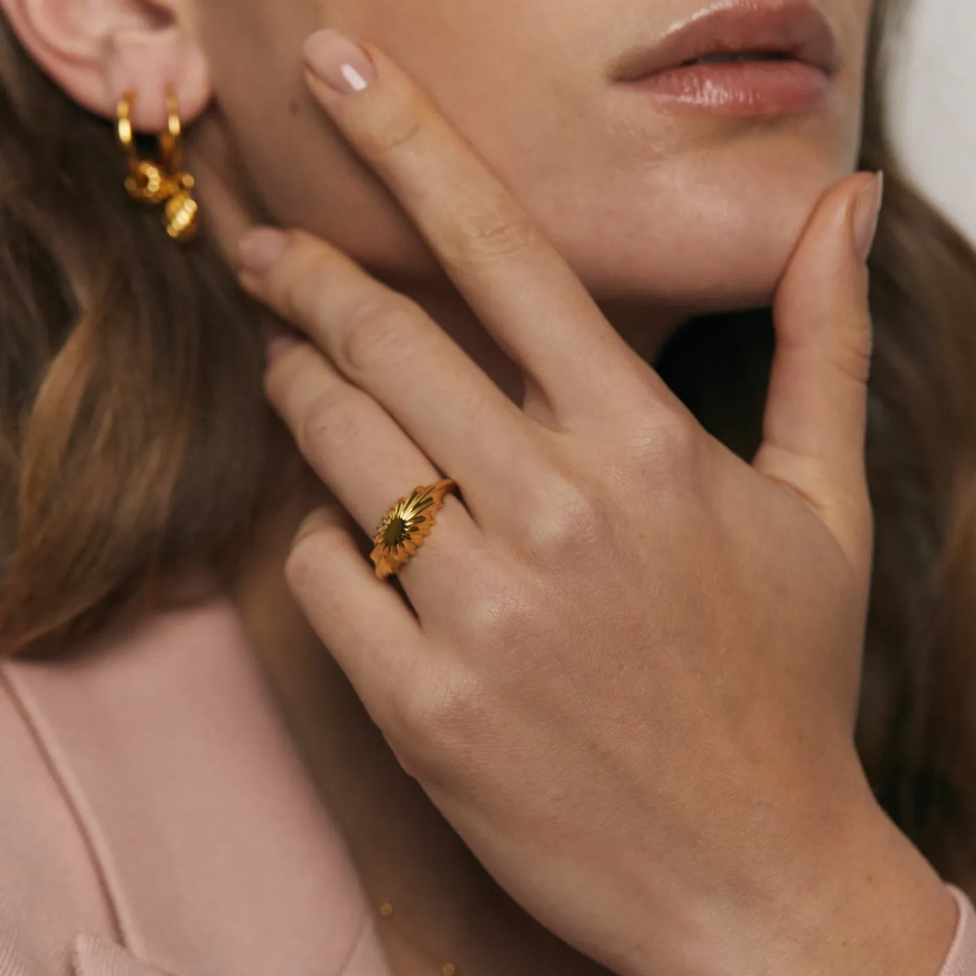 Online STILNEST Solar Bombé Ring | 585 Gold