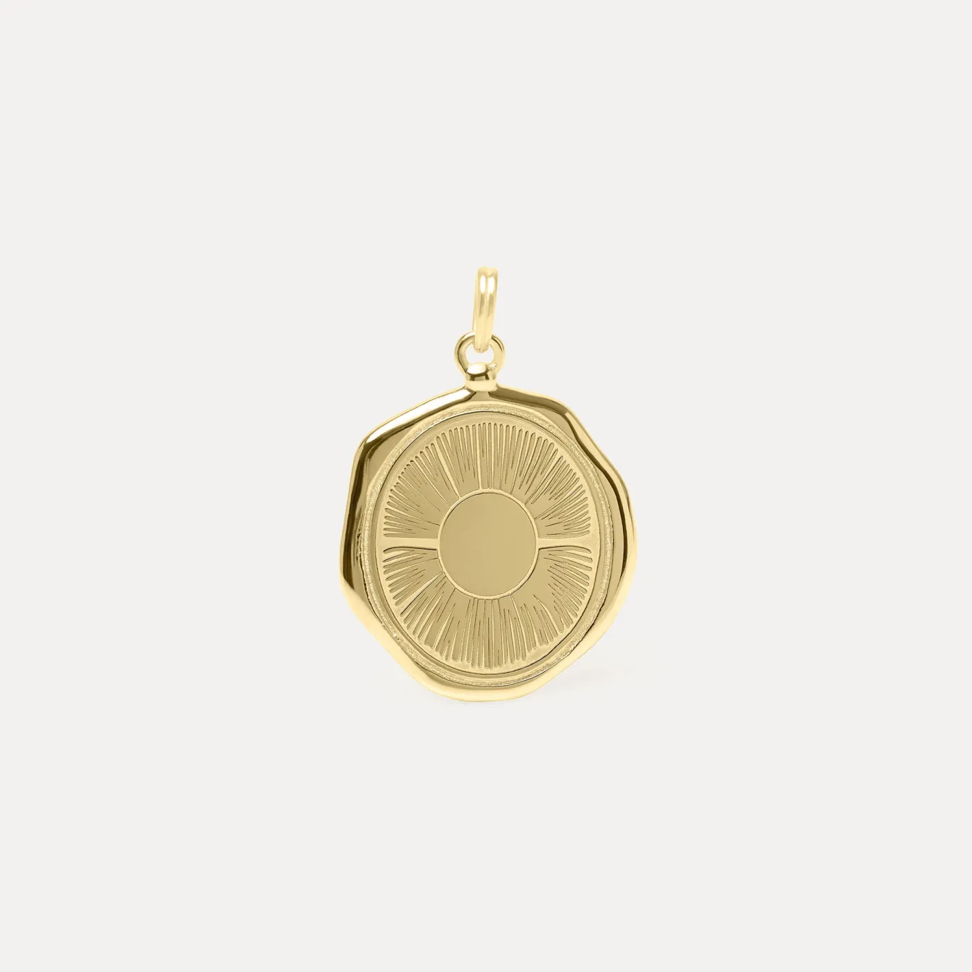 Shop STILNEST Sun Large Seal Anhänger | 585 Gold