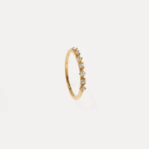 Cheap STILNEST Weiß Kristalle Color Delight Ring